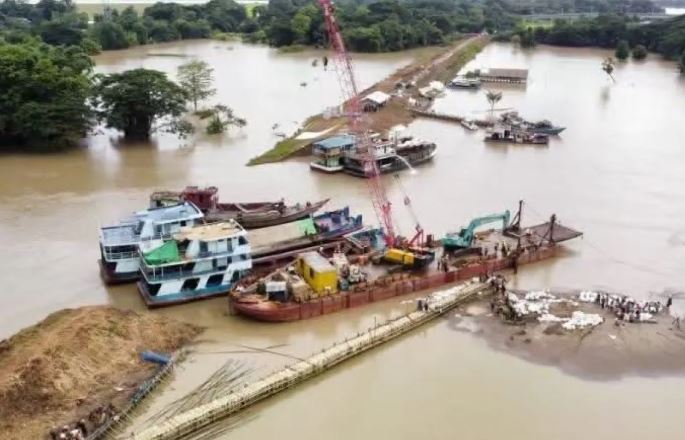 40 Ribu Jiwa Terdampak Banjir Imbas Tanggul Jebol di Myanmar